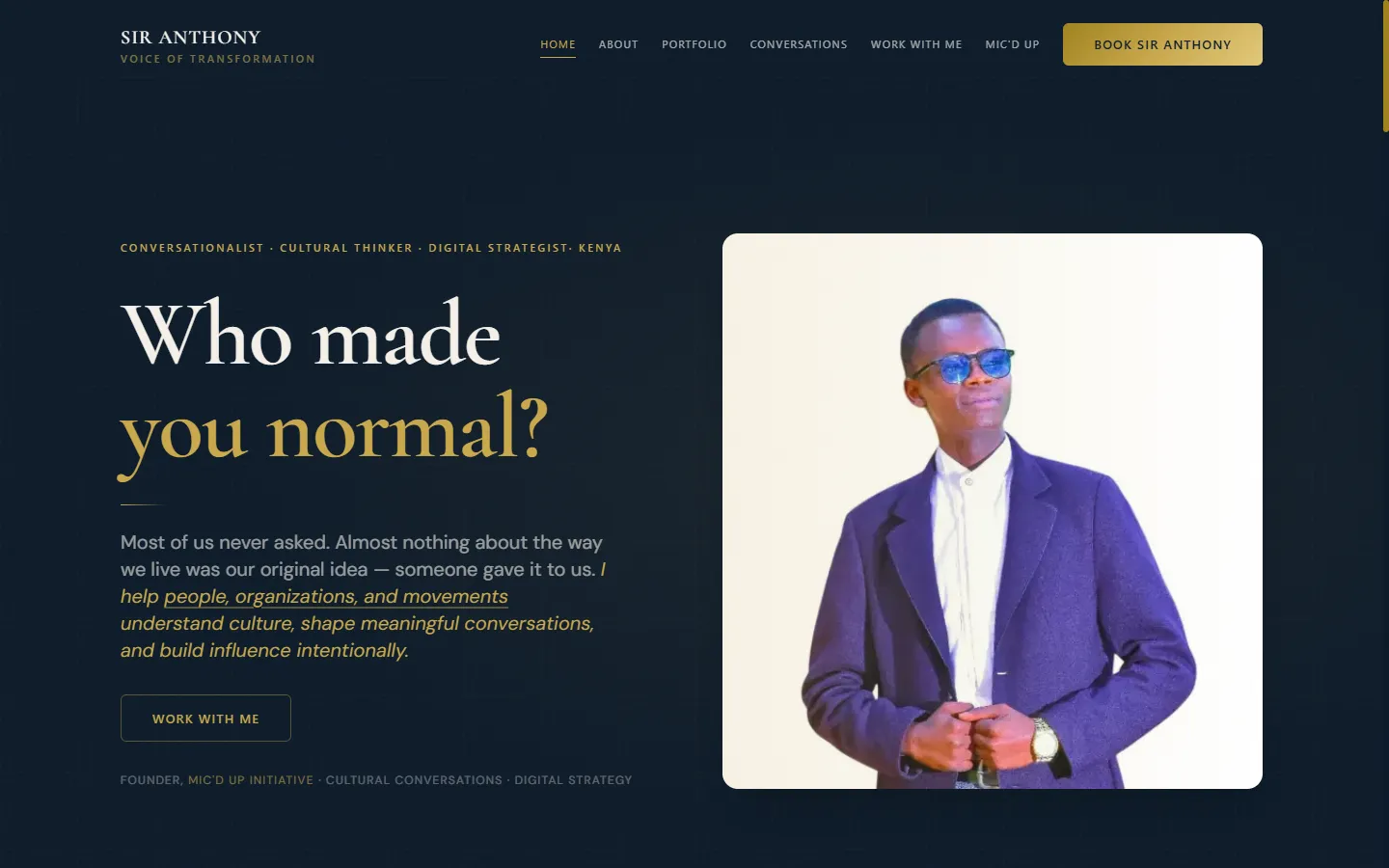 Sir Anthony website